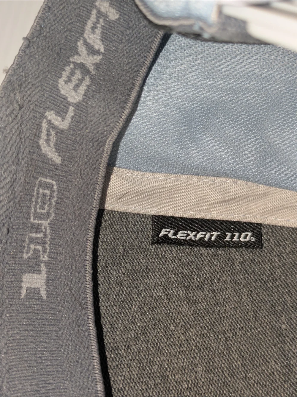 TravisMathew Golf Cart Embroidered Gray Flexfit 110 Tech Snapback Hat Adjustable